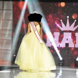 Lafemme yellow ballgown